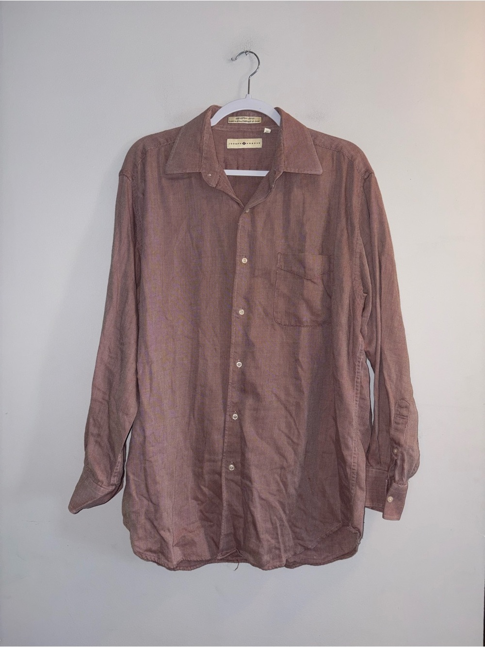 Joseph Abboud | Burgundy Printed Dress Shirt (Men’s)